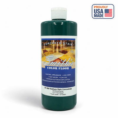 Smith's Color Floor CF-560 Sea Foam - 1 quart bottle shown - white studio product photo