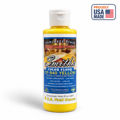 Smith's Color Floor CF-940 Yellow - 4 fl oz bottle shown - white studio product photo