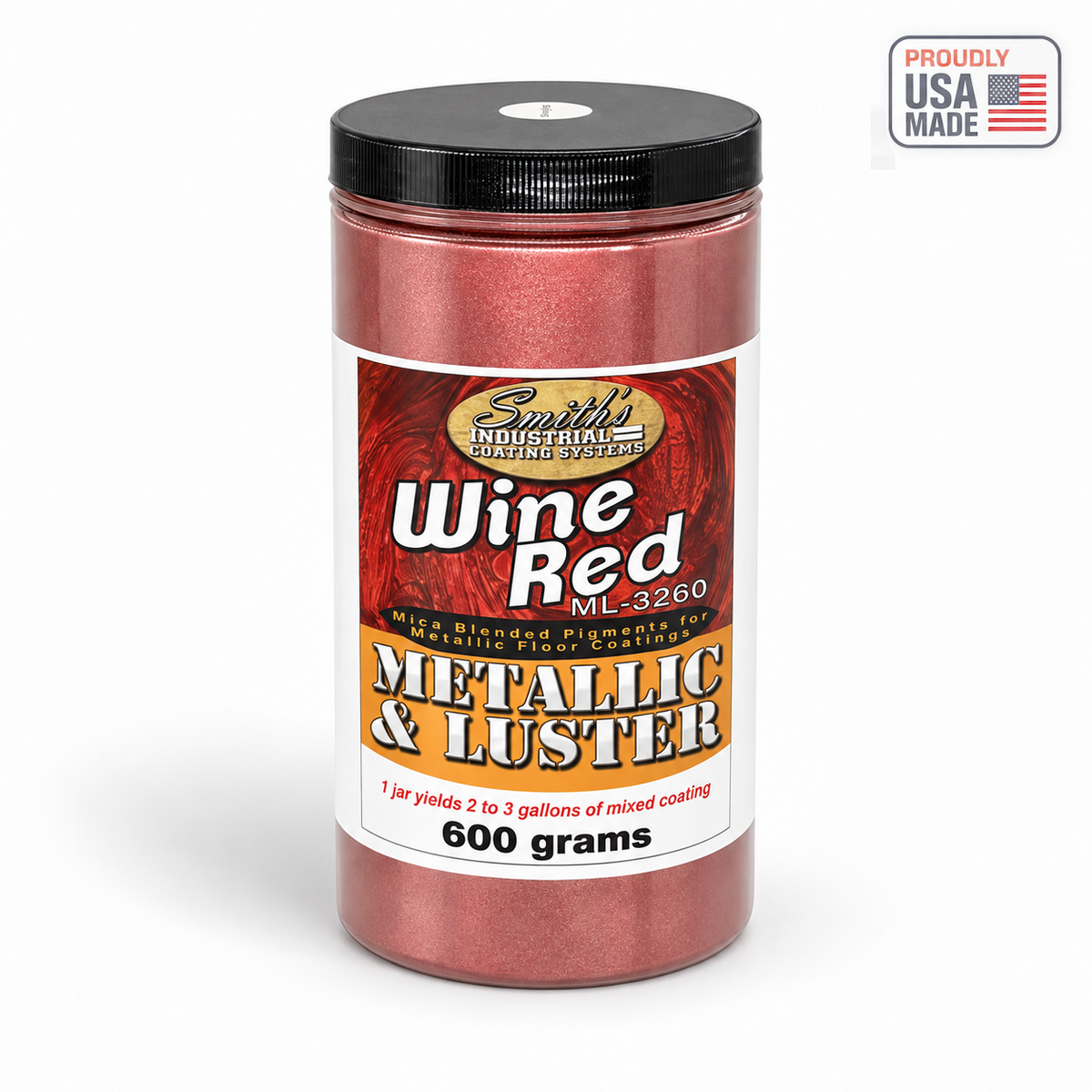 Smith's Metallic & Luster Mica Powder Pigment - Wine Red — Proudly USA Made