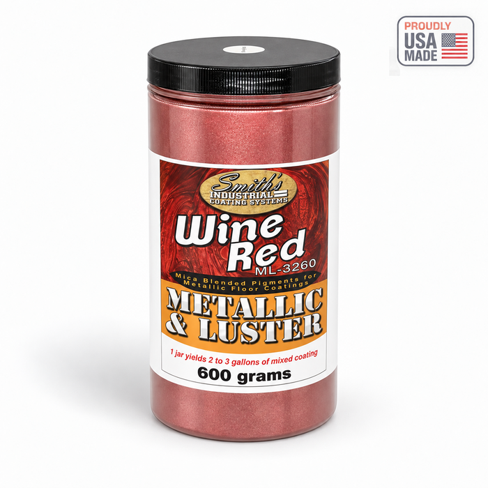 Smith's Metallic & Luster Mica Powder Pigment - Wine Red — Proudly USA Made