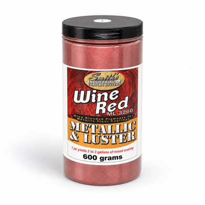 Smith's Metallic & Luster Mica Powder Pigment - Wine Red — studio product photo