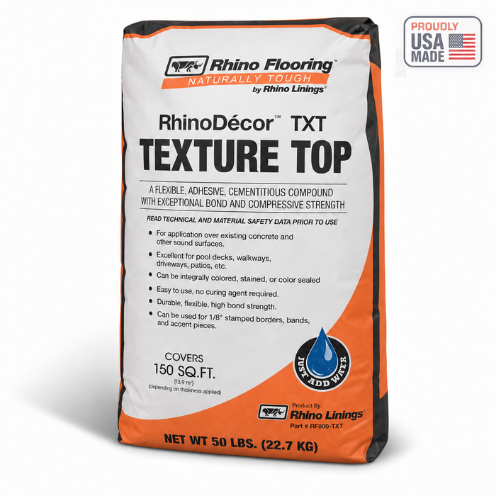 RhinoDecor Texture Top — Proudly USA Made