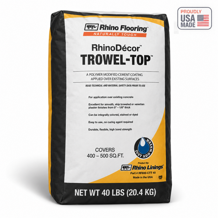 RhinoDecor Concrete Trowel-Top — Proudly USA Made