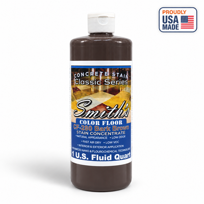 Smith's Color Floor CF-280 Bark Brown - 1 quart bottle shown - white studio product photo
