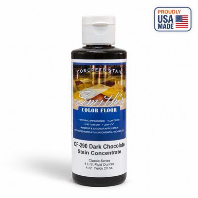 Smith's Color Floor CF-290 Dark Chocolate - 4 fl oz bottle shown - white studio product photo