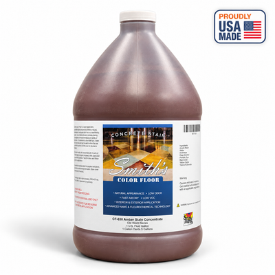 Smith's Color Floor CF-630 Amber - 1 gallon bottle shown - white studio product photo