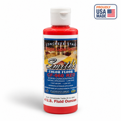Smith's Color Floor CF-960 Red - 4 fl oz bottle shown - white studio product photo